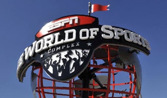 The ESPN Wide World of Sports globe sculpture 